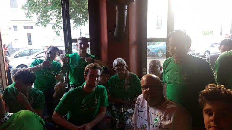 Die Werder-Raute Saar nach dem Leverkusen Spiel im Eisen (Krabeldiwandenuff) - 12.05.2018